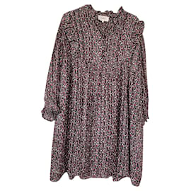 Vestido corto Ba&Sh de viscosa y seda