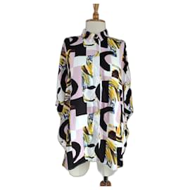 Camisa Oversize Monki de Viscosa Multicolor