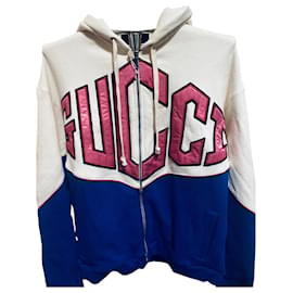 Gucci Zip Hoodie Baumwolle Viscose Bestickt
