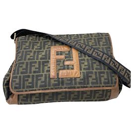 Borsa a tracolla Fendi Zucca in tela