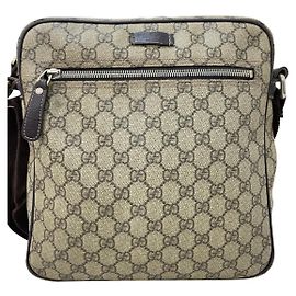 Bolso messenger Gucci GG Plus Monogram marrón