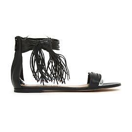 Gianvito Rossi SCHWARZ FLACH QUASTE EU38 NEU