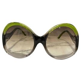 Balenciaga Edition Hevyr Sonnenbrille Grün