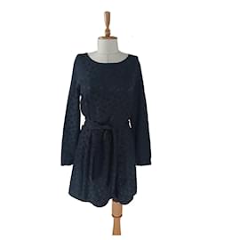 Robe en soie noire SéZane Taille 42