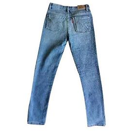 Levi's Skinny Jeans Blau Baumwolle Mädchen 8 Jahre
