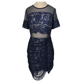 Three Floors Fashion Belle De Nuit Kleid Spitze Dunkelblau