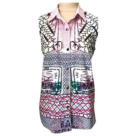 Camicetta senza maniche Current Elliott Mary Katrantzou The Acrobat Pink Keys