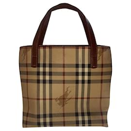 Burberry Haymarket Check Mini Tote Mehrere Farben Beige