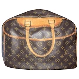 Borsa a mano Louis Vuitton Deauville Marrone in Tela