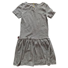 Petit Bateau Kleid Milleraie Streifen Marine Blau Baumwolle 8 Jahre