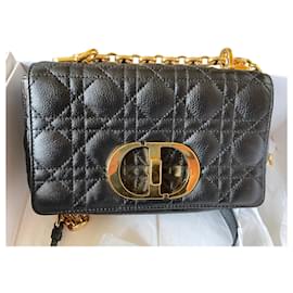 Borsa a mano Dior Caro Small in pelle nera