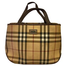 Burberry Borsa a mano Nova Check vintage con 3 scomparti