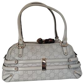 Gucci Wave Boston bag White off Guccissima leather