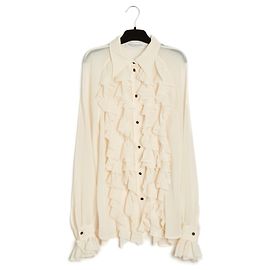 Philosophy di Lorenzo Serafini ELFENBEIN CREPE RÜSCHEN FR38