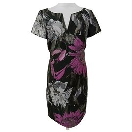 Hugo Boss Vestido midi floral metalizado de Boss
