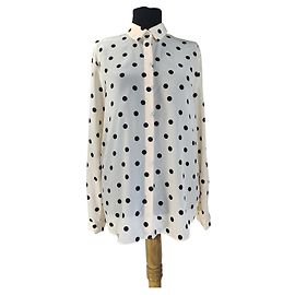 & Other Stories Camicia a pois in seta nera e bianca