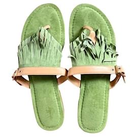 Sandali Tommy Hilfiger Alfreda in scamosciato verde oliva