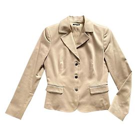 Elie Tahari Blazer aus Baumwolle Beige