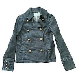 Caban in jeans Marc Jacobs Blu