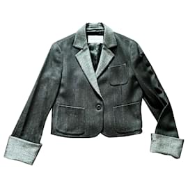 Chaqueta Viktor & Rolf de lana negra y gris