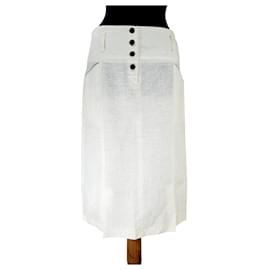 Autre Marque Falda midi de lino Casmose Copenhagen Blanca