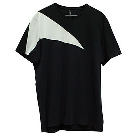 Neil Barrett Neil Barett Colorblock T-Shirt aus schwarz-weißer Baumwolle