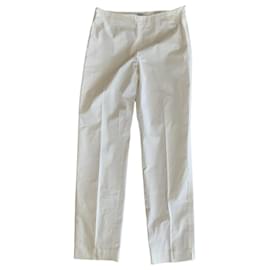 Pantalones blancos Escada Sport Sharon de algodón