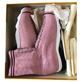 Fendi High Sneaker Rosa Elasthan