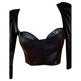 Autre Marque Bustier Victoria's Secret de polipiel negro