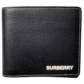 Burberry Black Leather Pocket Wallet
