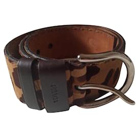 Prada Ledergürtel braun schwarz