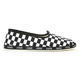 Espadrillas Dior J'Adior Ska Scacchi Neri e Bianchi 40.5