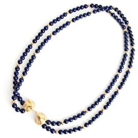 Collana Kenneth Jay Lane Capricorn blu scuro