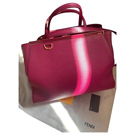 Borsa a mano Fendi in pelle rosa