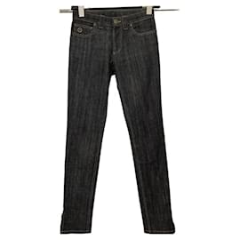 Vaqueros Slim Louis Vuitton Negros de Algodón