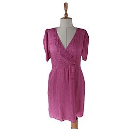 Vestido Ganni Dotty de lunares rosa viscosa