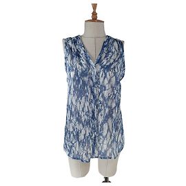 Cynthia Rowley Transparentem Tanktop Blau L