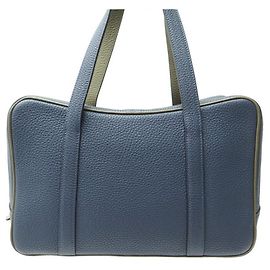Autre Marque NUOVA BORSA A MANO LIMOUSINE MOYNAT IN PELLE TAURILLON GEX BLU NUOVA BORSA A MANO