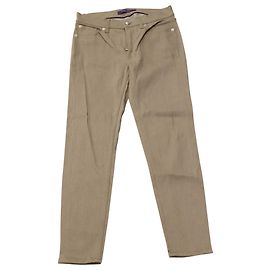 Vaqueros Ralph Lauren de corte recto en denim de algodón beige