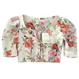 Zimmermann Leinen Bluse Multicolore Größe 0