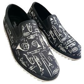 Dolce & Gabbana Slip on con stampa tromba Sneaker bassa