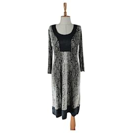 Vestido estampado piel de serpiente Laurèl