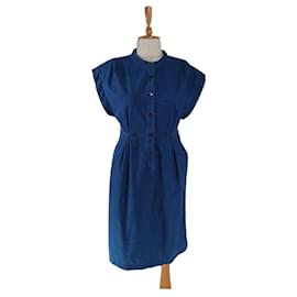 Tara Jarmon Kleid blau aus Baumwolle