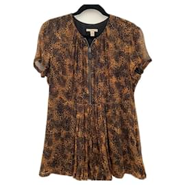 Burberry Brit Seidentop Dunkelbraun