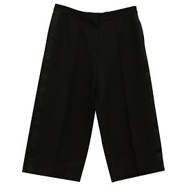 Valentino Garavani Pantaloni a gamba larga Valentino in lana nera