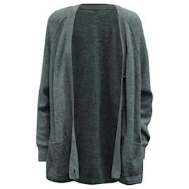 Autre Marque Acne Studios – Kianne – Gerippte Strickjacke in grauem Alpaka