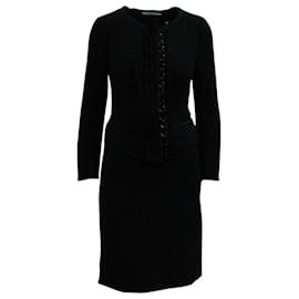 Abito Gonna Prada Boucle in Viscosa Nera