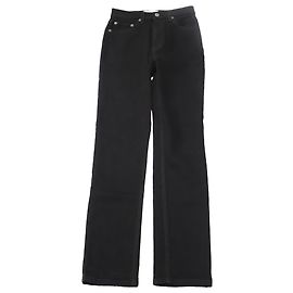 Reformation Jean droit taille haute Liza en denim noir