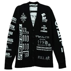 Kenzo House Reggae-Strickjacke aus schwarzer Baumwolle