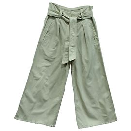 Pantalones anchos Isabel Marant de algodón beige